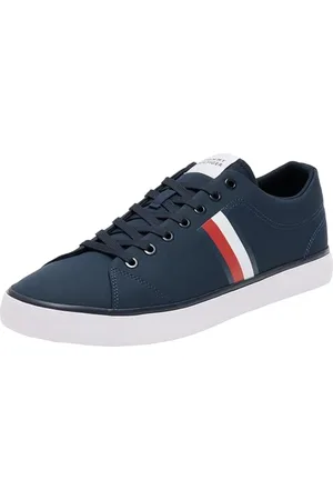 Tommy Hilfiger Koszulka męska TH HI VULC LOW CORE STRIPES MESH Top, niebieski (Desert Sky), 11 UK, , 46 EU