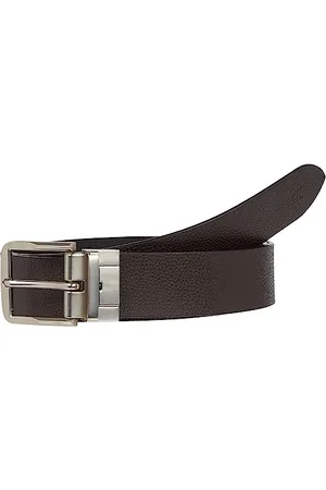 Calvin Klein Paski męskie , Black Pebble/Bitter Brown Pebble, 135