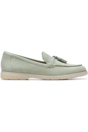 Clarks Damskie mokasyny Narini Edge, jasnozielone Sde, 6 UK, , 6