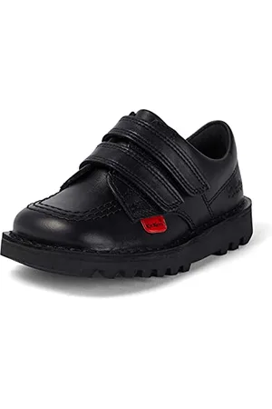 Kickers Unisex Kick Lo Hook And Loop Oxford dla dzieci, czarny - - 25 EU