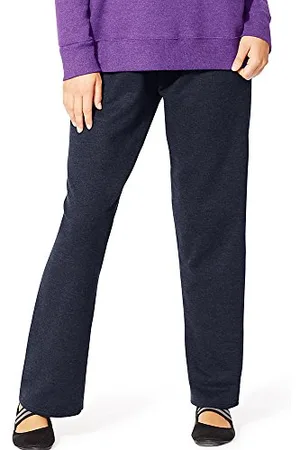 Just My Size Damskie spodnie dresowe EcoSmart Plus Size, polarowe spodnie z otwartymi nogawkami, 77,5 cm, 3X