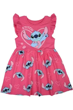Disney Lilo & Stitch Sukienka dziewczęca, różowa, 4 lata dla dzieci, , 4 lat
