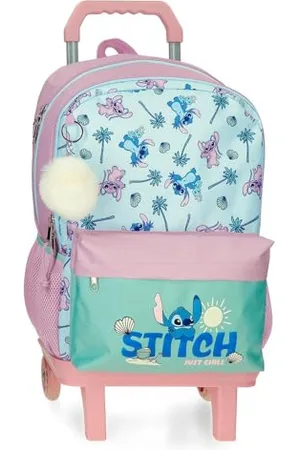 Disney Stitch Just Chill Plecak z podwójną komorą z wózkiem na laptopa 15,6 cala 31x44x15 cm Poliester by Joumma Bags, , Talla única, Plecak z podwójną komorą z wózkiem