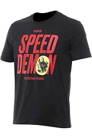 Dainese Knee Down T-shirt na co dzień, z okrągłym dekoltem, bawełniana, męska, Jet-Black, XS, , XS