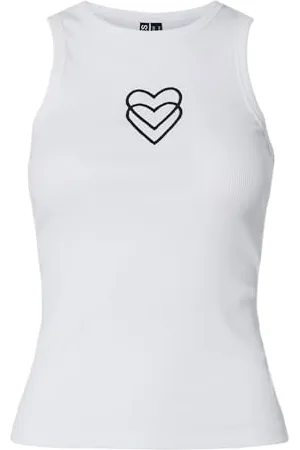 Pieces® Pcmay Embroidery Bokserki Tank Top JRS Bc, , S