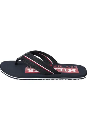 Tommy Hilfiger Męskie klapki CORPORATE HILFIGER BEACH SANDAL, NIEBIESKIE (Desert Sky), 45 EU, , 44 EU