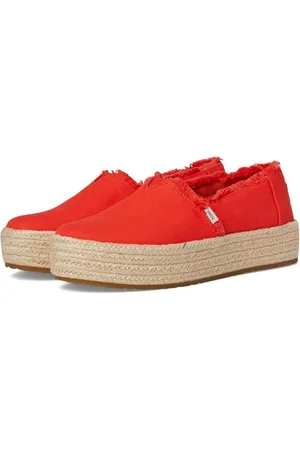 TOMS Damskie Valencia Espadrille, Płomień Płótno/Fray, 44 UK, , 42.5 EU