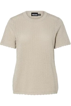 Pieces® Pcscout Ss O-Neck Knit Bc, , L