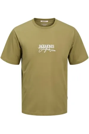 JACK & JONES Joralmeria męska koszulka z logo SS Crew Neck, , XXL