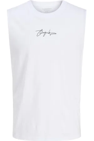 JACK & JONES Koszulka męska Jorscript Sl Crew Neck SMU, , XXL