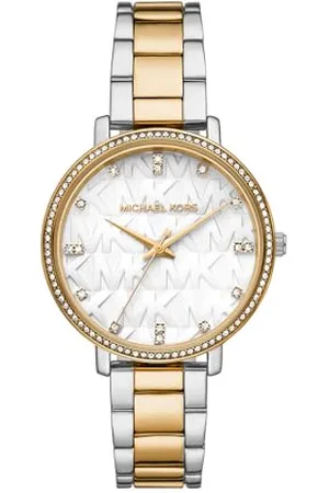 Michael Kors Damski analogowy zegarek kwarcowy z bransoletką ze stali nierdzewnej MK4918, wielokolorowa