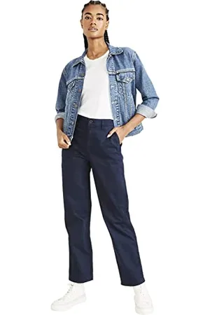 Dockers Damskie spodnie z wysokim stanem, chinosy, proste, , 28