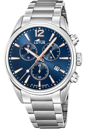 Lotus Męski zegarek kwarcowy chronograf z paskiem ze stali nierdzewnej 18690/2