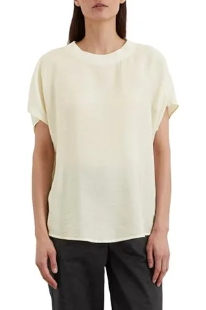 Marc O’ Polo Marc OPolo damska bluzka koszulowa z okrągłym dekoltem Regular Fit, , 38
