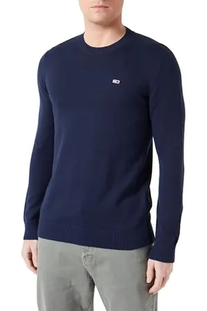 Tommy Hilfiger Męski lekki sweter TJM Slim Essential Dark Night Navy, XXL, , XXL