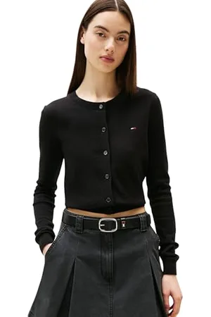 Tommy Hilfiger Damski kardigan TJW Essential Crew Neck DW0DW20976 Sweter, , S, , S