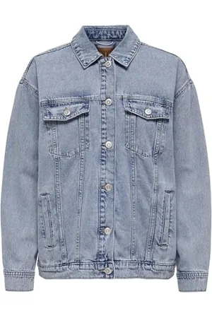 ONLY Damski Carocean L/S Oversize JKT DNM Noos, Light Blue Denim, Numeric_44, , 44