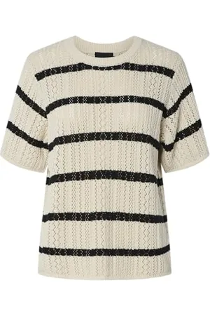 Pieces® Pcnuka Ss O-Neck Knit Noos Bc, , XS