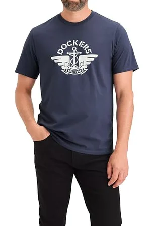 Dockers Logo Tee Tees Wing und Anchor Crown Blue, , XXL