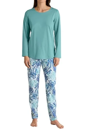 Calida Coastal Dreams piżama damska, długa, ze 100% bawełny, , 40-42