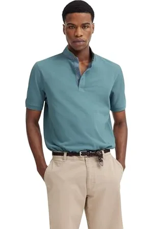 Bugatti Męska koszulka polo, stójka, basic, krótki rękaw, nowoczesny krój, , M