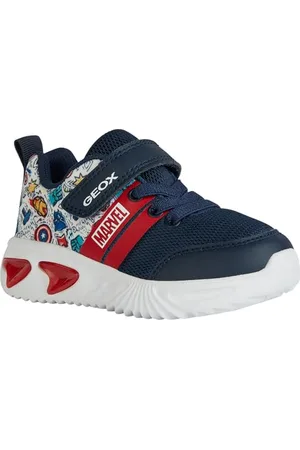 Geox J Assister Boy D Sneakers, granatowe/wielokolorowe, 35 EU, , 35 EU