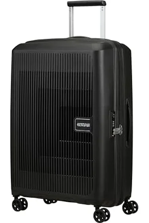 American Tourister Aerostep - Spinner M, pokrowiec z możliwością rozbudowy, 67 cm, 66,5/72,5 L, czarny (czarny)