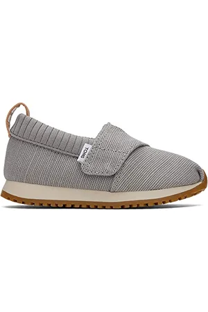 TOMS Tiny_Slipper_Drizzle Grey Heritage Canvas, Sandały Unisex dla dzieci, , 19.5 EU