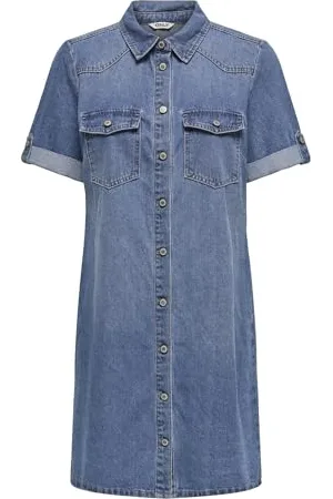 ONLY Onllisa S/S DNM Dress Gua, , L
