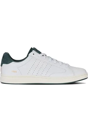 K-Swiss Męskie buty sportowe Lozan Klub LTH, WHT/GRN Gables/S WHT, 39,5 EU, , 39.5 EU