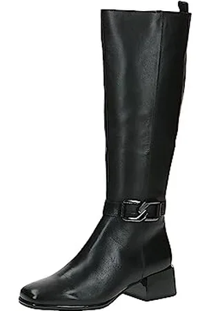 Caprice Damskie 9-25525-41 sznurowane botki na obcasie, czarne, 41 EU, , 41 EU