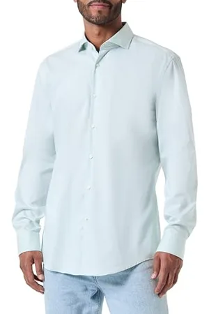 HUGO BOSS Męska koszula Kason, jasnozielona332, L, , L