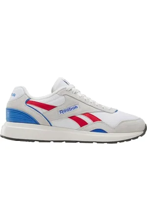Reebok Unisex GL1100 Sneaker, BARELYGRY/VECTRED/KINETICBLUE, 42,5 EU, , 42.5 EU