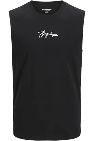 JACK & JONES Koszulka męska Jorscript Sl Crew Neck SMU, , XS