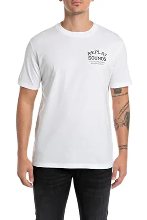 Replay Męski T-shirt Regular Fit, , XL