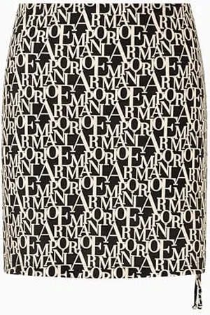 Emporio Armani Kobieta Logomania Sarong Czarny L, , L