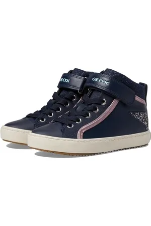 Geox J Kalispera Girl M Adidasy Dziewczynki, Granatowy Dk Silver, 26 EU