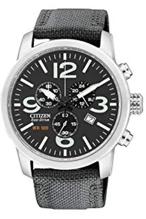 Citizen Unisex analogowy zegarek kwarcowy z nylonowym paskiem AT2100-09E, , Sport
