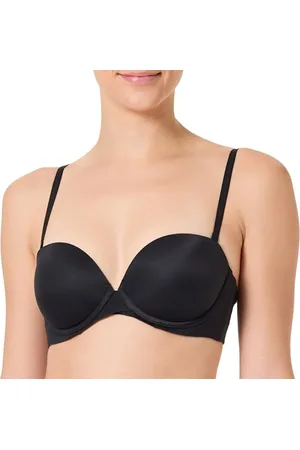 Calvin Klein PUSH UP STRAPLESS, czarny, 34B, , 75