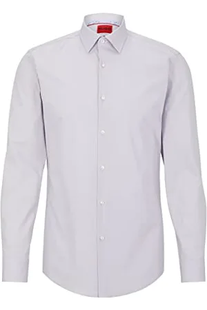 HUGO BOSS Męska koszula Koey Slim Fit z łatwej do prasowania bawełnianej popeliny, , 38