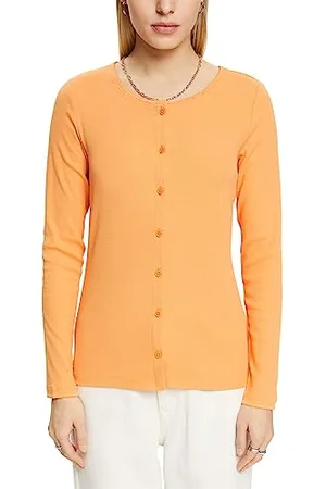 ESPRIT Damski 013EE1K338 T-shirt, 830/GOLDEN ORANGE, XXS, , XXS