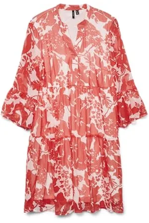 VERO MODA Vmsmilla 3/4 Short Dress WVN Ga, , M