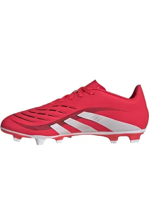adidas Uniseks PREDATOR Club Firm Ground/Multi Ground Football boots, Lucid Red/Cloud White/Core Black, 41 1/3 EU