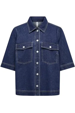 ONLY Onlbelle S/S Shirt DNM Gua Noos, , S