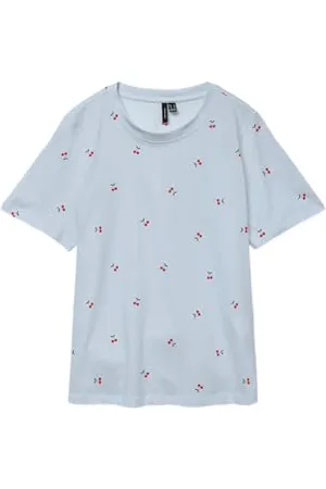 VERO MODA Vmpaulina AOP SS T-shirt Ga JRS Noos, , XS