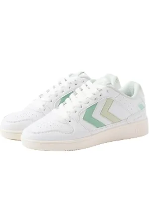 Hummel Damskie buty sportowe ST. Power Play WMNS LZD Sneakers, Bright White/Misty Jade, 37 EU, , 37 eu