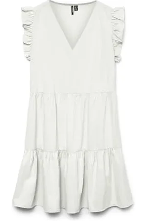 VERO MODA Vmfanni Sl Short Dress WVN Ga Noos, , L