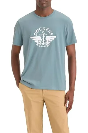 Dockers Logo Tee Tees Wing und Anchor Tourmaline, , L