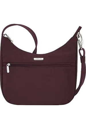 Travelon Unisex Essentials Crossbody, Hobo, , 10.25 W x 9.5H x 3 D, - Antykradzieżowa torba Hobo Essentials East/West