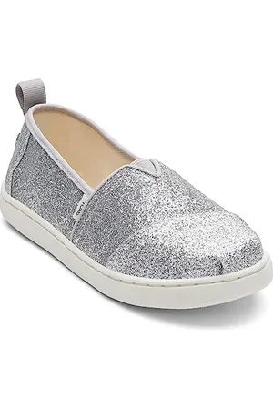TOMS Alpargata Mokasyny płaskie, srebrne, 4 UK